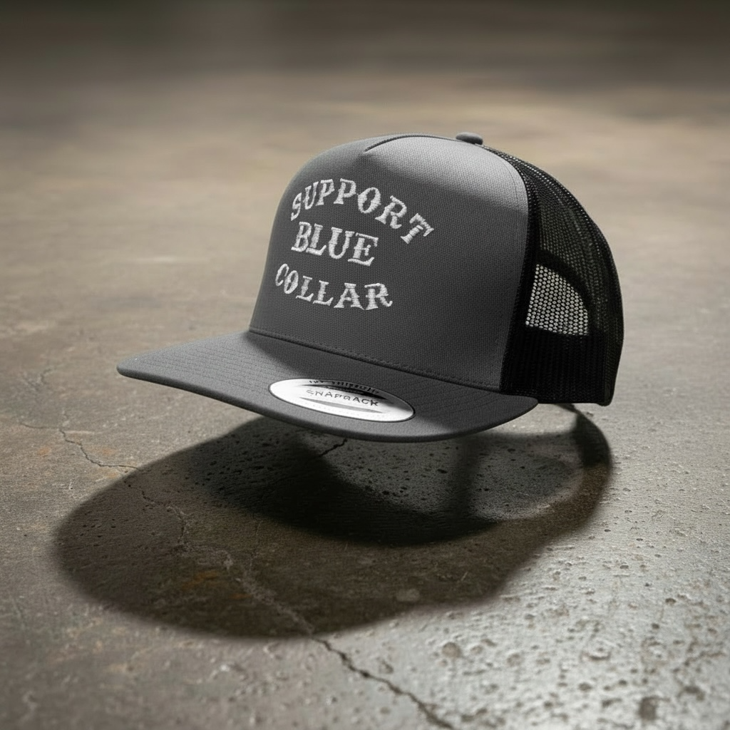 Support Blue Collar SnapBack Hat