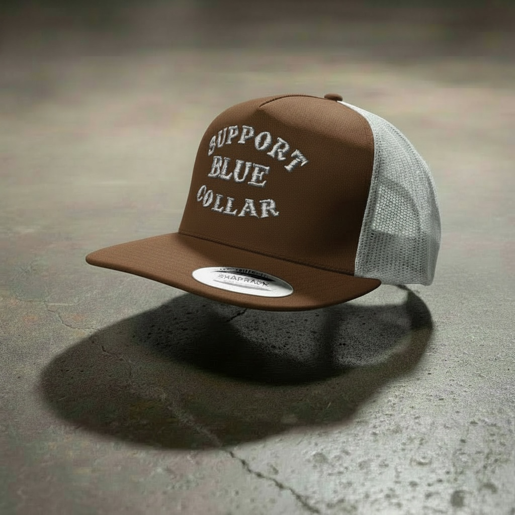 Support Blue Collar SnapBack Hat