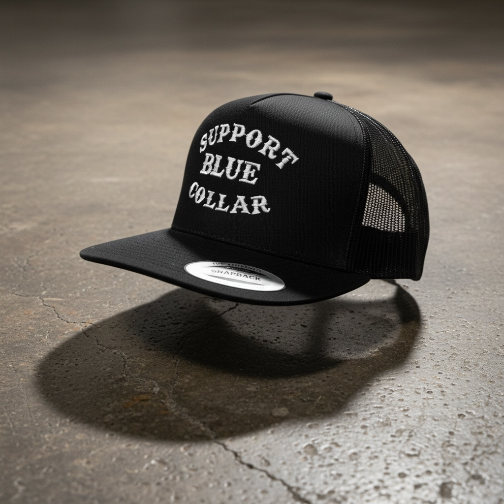 Support Blue Collar SnapBack Hat