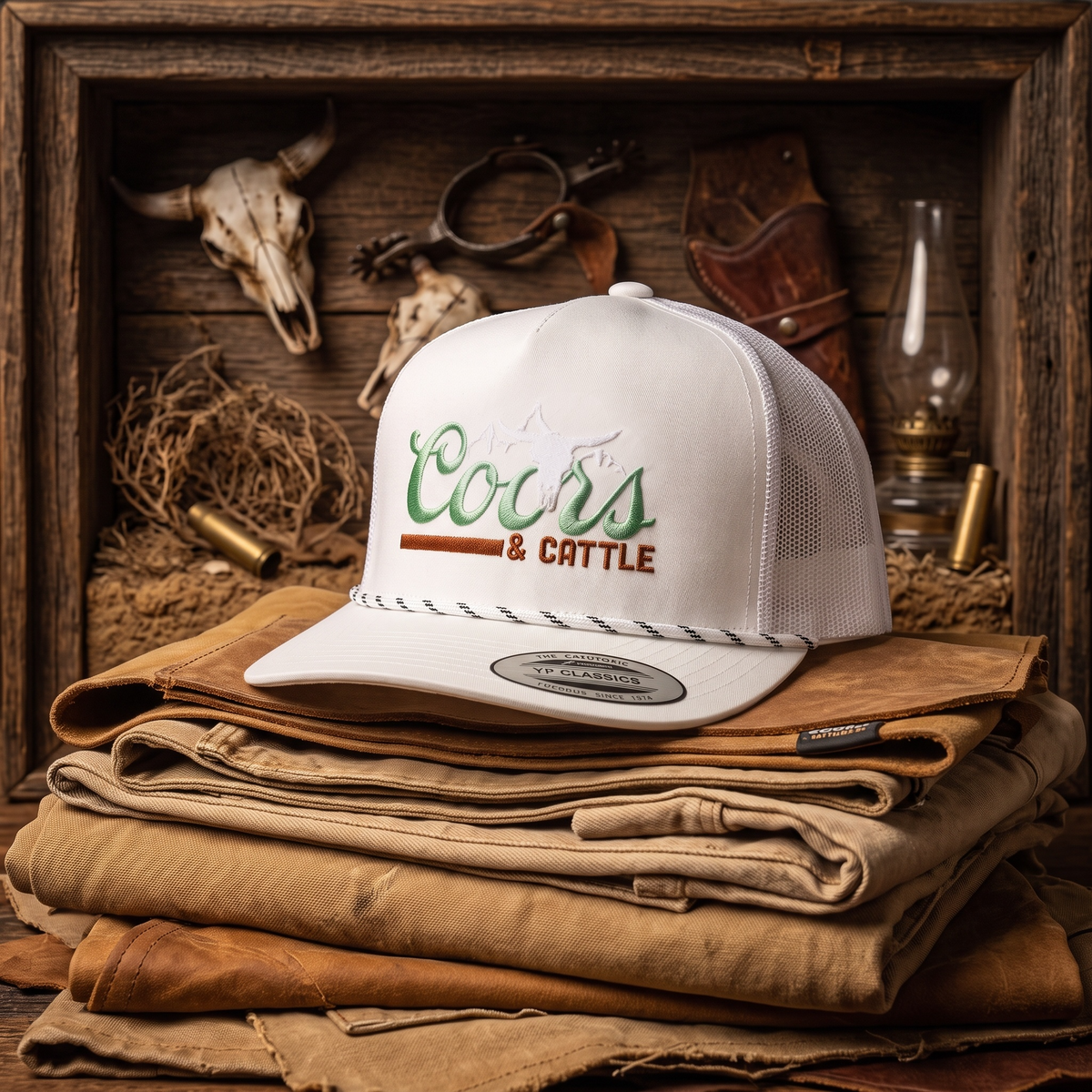 Beer and Cattle Snapback Hat