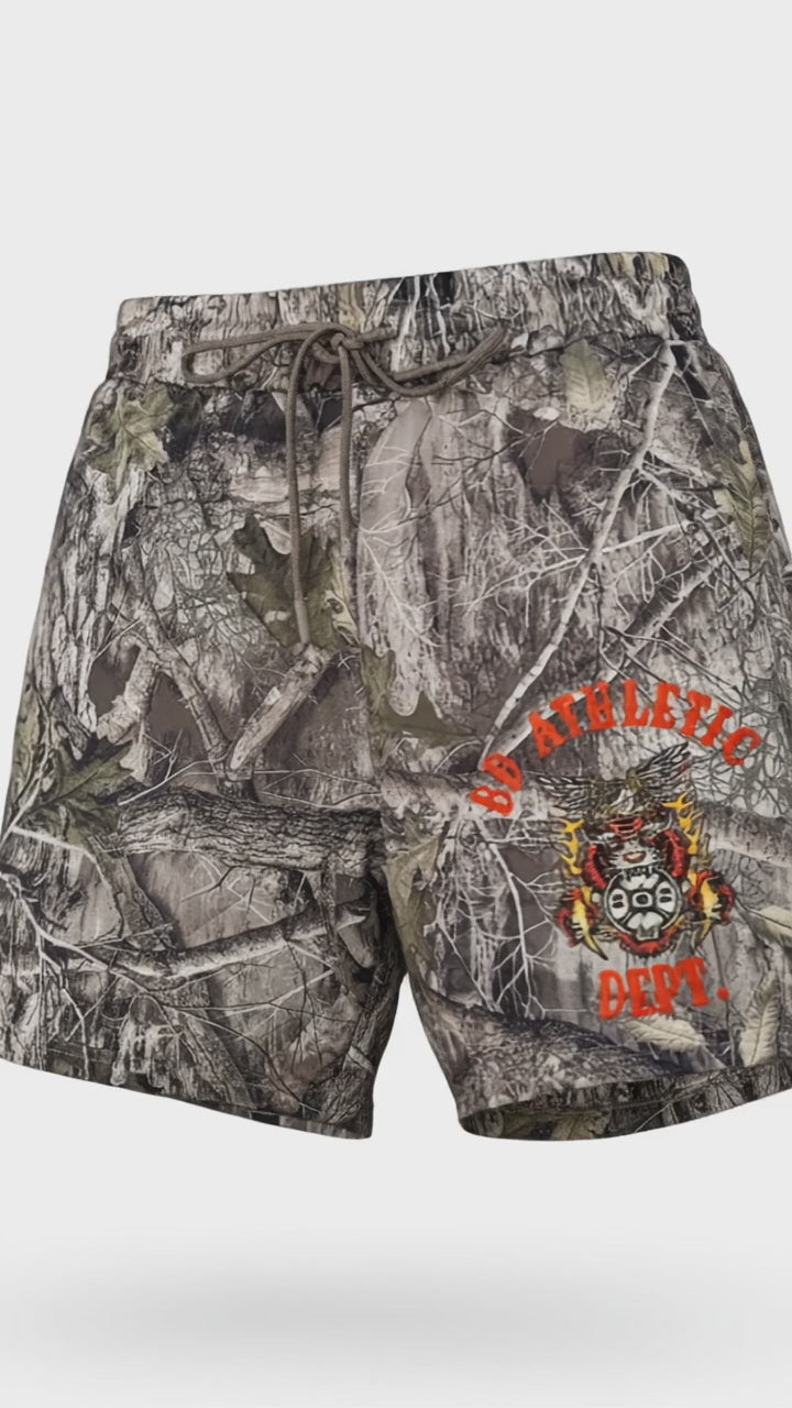 short 360 video of camo shorts 