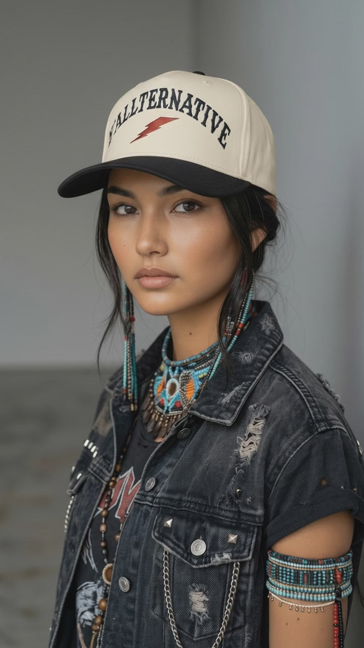 short video of the model in our yallternative snapback hat